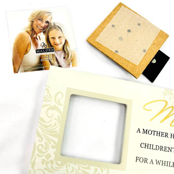 Malden MOM Frame "A Mother holds her children's hands" Holds 3x3 photo - Picture 5 of 6